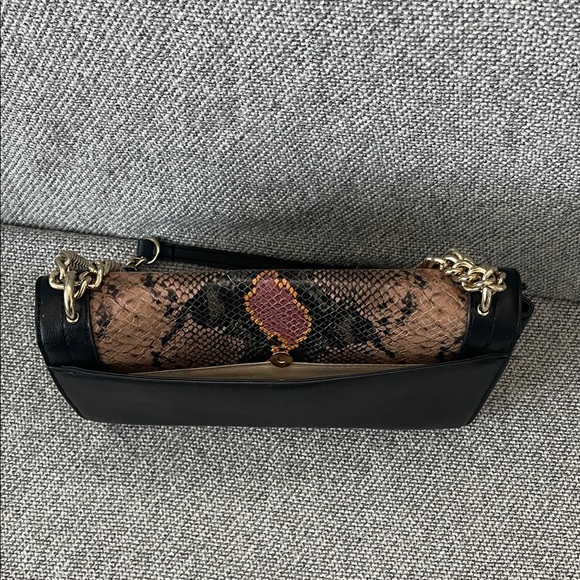 INC International Concepts Brown Snake Print Shoulder Bag - Picture 4 of 16